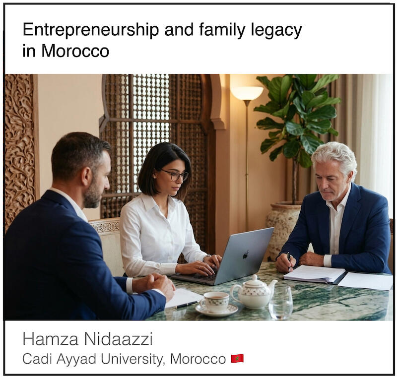 Download PDF: Entrepreneurship and family legacy by Hamza Nidaazzi (Cadi Ayyad University, Morocco).